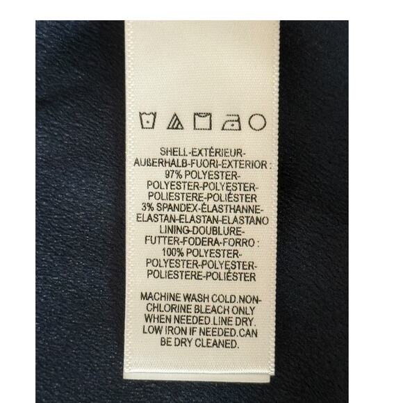 Dress the Population Monroe Side Slit Gown dress navy blue size Medium M - Picture 7 of 8